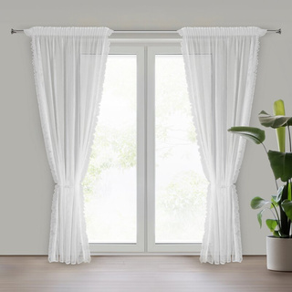 Firana Agness biała 140x270