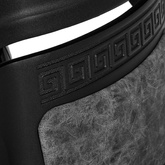 Gabbiano fotel barberski President Old Leather Szary 148105