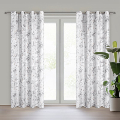 Zasłona Sienna srebrna 140x250