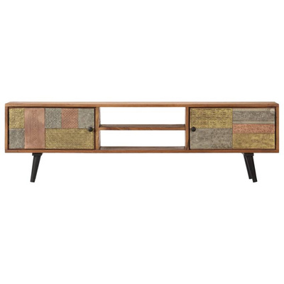 vidaXL Szafka pod TV, 140x30x40 cm, lite drewno akacjowe