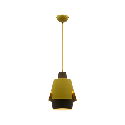 Lampa wisząca żółta/szara E27 Falun Ledea 50101149
