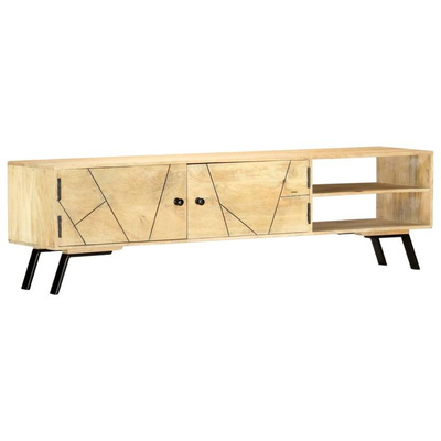 vidaXL Szafka pod TV, 140x30x40 cm, lite drewno mango