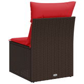 Sofa Ogrodowa z poduszką Brązowy 55 x 62 x 69 cm Polirattan