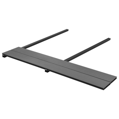Deska Tarasowa 6 pcs Szary Kompozyt drewniano-plastikowy