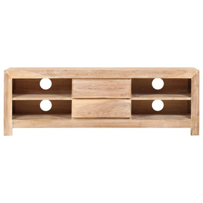 vidaXL Szafka pod TV, drewno akacjowe, 120 x 30 x 40 cm, jasnobrązowa