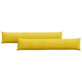 Poduszki na sofę 2 pcs Żółty 200 x 40 cm Tkanina sztruksowa