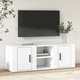 vidaXL Szafka pod TV, biała, 100x31,5x35 cm, materiał drewnopochodny