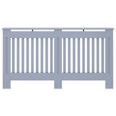 Osłona na kaloryfer, antracytowa, 152x19x81,5 cm, MDF