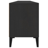 vidaXL Szafka pod TV, czarna, 150x30x44,5 cm, materiał drewnopochodny