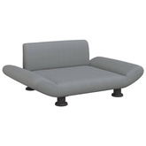 vidaXL Legowisko dla psa, jasnoszare, 70x45x28 cm, obite tkaniną