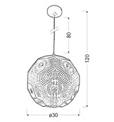 Lampa sufitowa wisząca 1X40W E27 biały EUPHORIA 31-69689