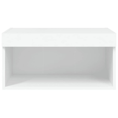 vidaXL Szafka pod TV, z oświetleniem LED, biała, 60x30x30 cm
