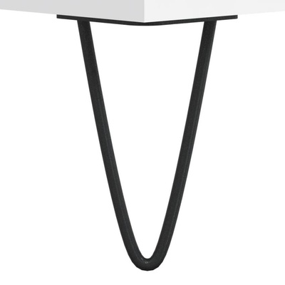 vidaXL Szafka pod TV, biała, 80x36x50 cm, materiał drewnopochodny