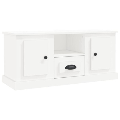 vidaXL Szafka pod TV, biała, 100x35,5x45 cm, materiał drewnopochodny