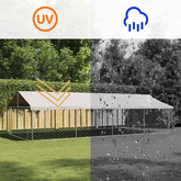 Kojec dla psa z zadaszeniem, 600 x 300 x 150 cm