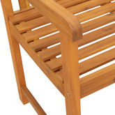 Ławka ogrodowa 110 x 56 x 90 cm Lite Drewno Akacji naturalny