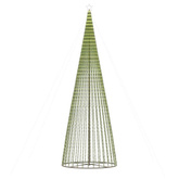 vidaXL Stożkowa choinka z lampek, 1544 zimnych białych LED, 500 cm