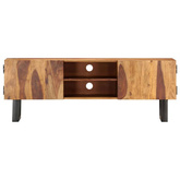 vidaXL Szafka pod TV, 130x30x47 cm, lite drewno sheesham
