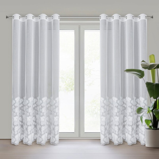 Firana Jasmin biała 140x250