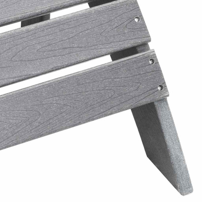Krzesło Adirondack Jasnoszary HDPE