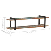 vidaXL Szafka pod TV, 160x40x40 cm, lite drewno z odzysku