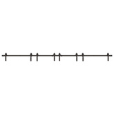 System do montażu drzwi przesuwnych, 400 cm, stal, czarny