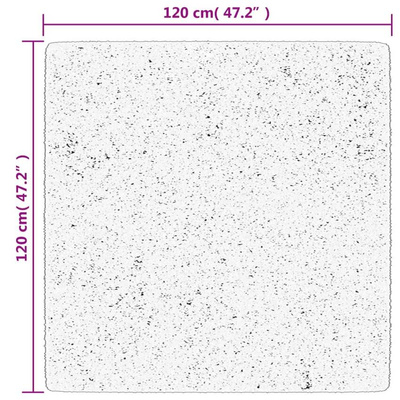 vidaXL Dywan OVIEDO z krótkim włosiem, zielony, 120x120 cm