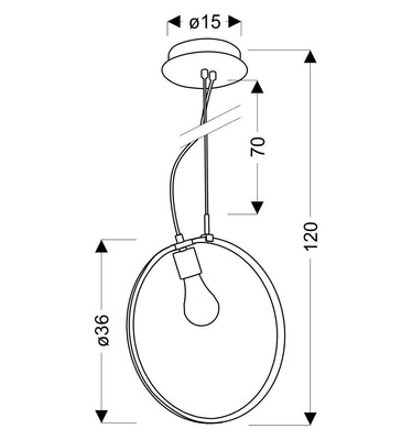 Lampa wisząca SKIROS srebrny ring – minimalistyczne oświetlenie LED 4000K z E27