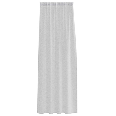 Firany Voile 2 pcs Jasnoszary 245 x 140 cm Poliester