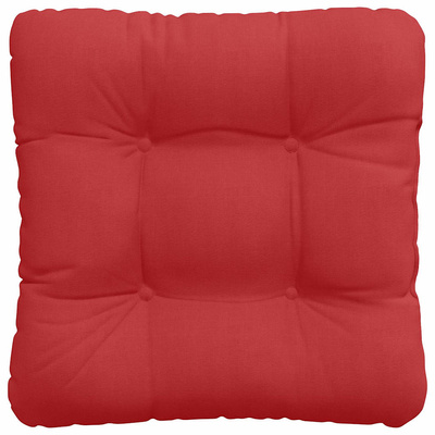 Poduszki na siedziska 4 pcs Czerwony 40 x 40 x 12 cm tkanina