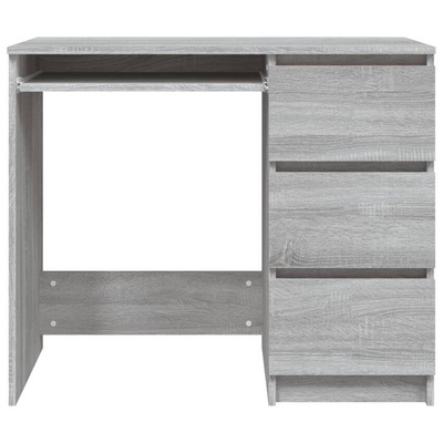 vidaXL Biurko, szary dąb sonoma, 90x45x76 cm, materiał drewnopochodny
