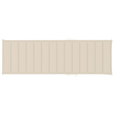 vidaXL Podwójny leżak z kremowymi poduszkami, impregnowana sosna