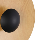 Kinkiet Nowoczesny Drewniany okrągły 45cm 12W Abruzzo Orzo