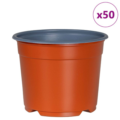 Okrągła doniczka na kwiaty 50 pcs terakota ? 10 x 8 cm