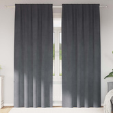 Zasłony zaciemniające 2 pcs Jasnoszary 140 x 225 cm Aksamit