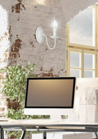Lampa ścienna kinkiet 1X40W E14 kremowy BELLAGIO 21-96480