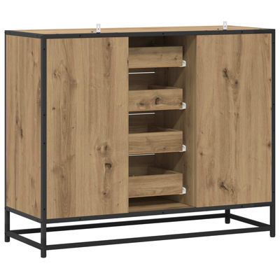 Bufet Dąb artisan 92 x 35 x 76 cm Drewno inżynieryjne