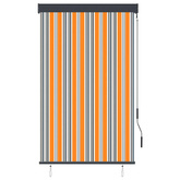 vidaXL Roleta zewnętrzna, 100x250 cm, żółto-niebieska