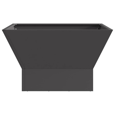 Kominek Czarny 60 x 60 x 35 cm Stal