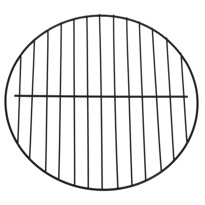 vidaXL Palenisko i grill 2-w-1, z pogrzebaczem, 59x59x60 cm, stal