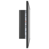 vidaXL Lustro łazienkowe LED, wysoki połysk, szare, 60x8,5x37cm, akryl