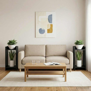 Stojak na rośliny Czarny Dąb 30 x 30 x 60 cm