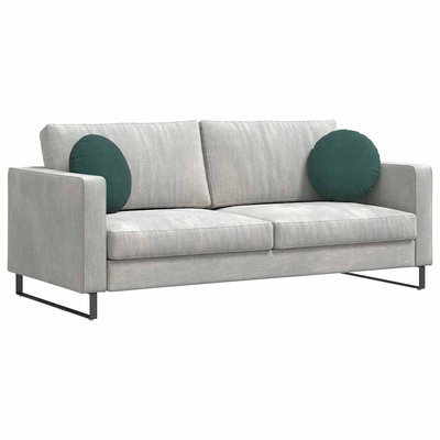 Poduszki na siedziska 2 pcs Ciemna zieleń ? 40 x 13 cm Aksamit