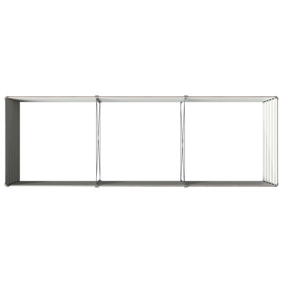 Podniesione Łóżko Ogrodowe Czarny 240 x 80 x 55 cm
