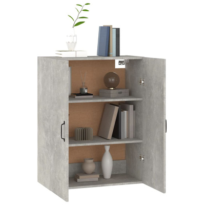 vidaXL Szafka wisząca, szarość betonu, 69,5x34x90 cm wariant 4