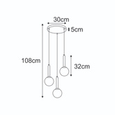 Lampa wisząca K-5862 z serii TOKI