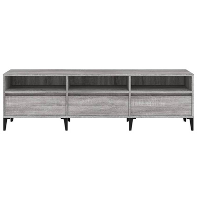 vidaXL Szafka pod TV, szary dąb sonoma, 150x30x44,5 cm wariant 8