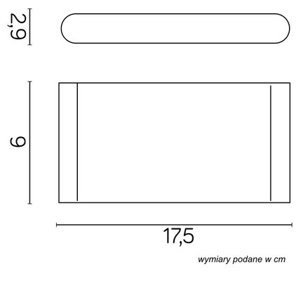 Lampa elewacyjna M1016 BL