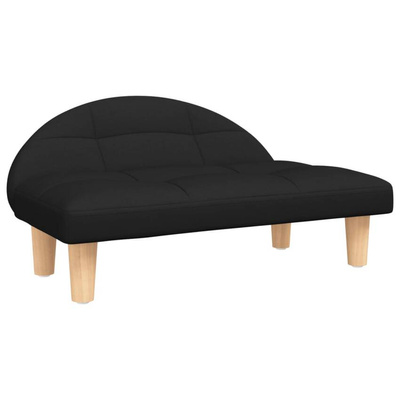 vidaXL Legowisko dla psa, czarne, 70x52x30 cm, obite tkaniną