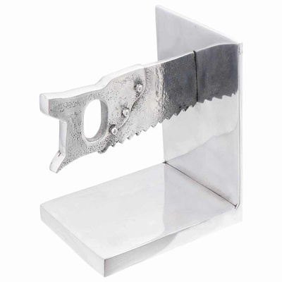 Podpórki do książek 2 pcs Srebrny 11 x 14 x 17,5 cm Aluminium